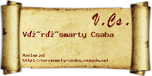 Vörösmarty Csaba névjegykártya